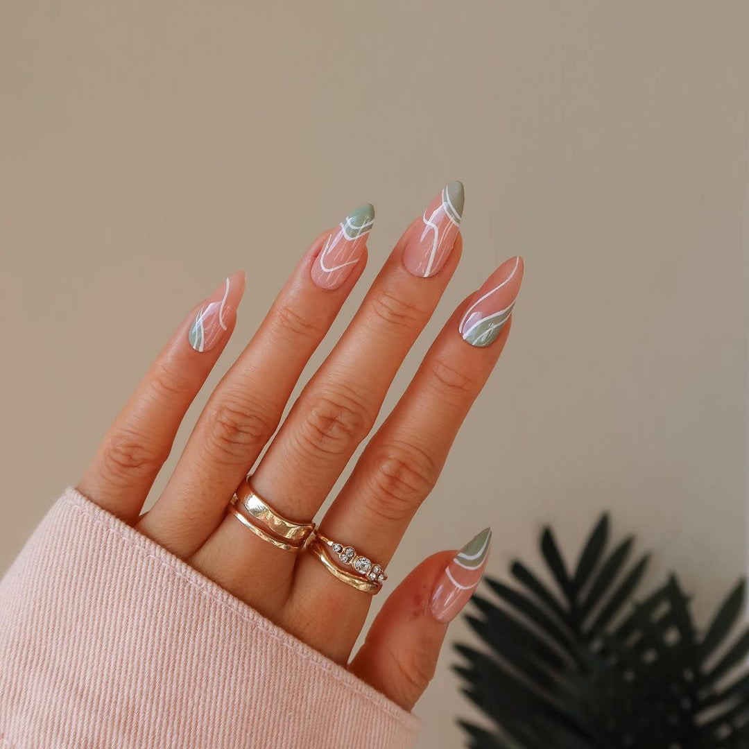 Pink Glitter French