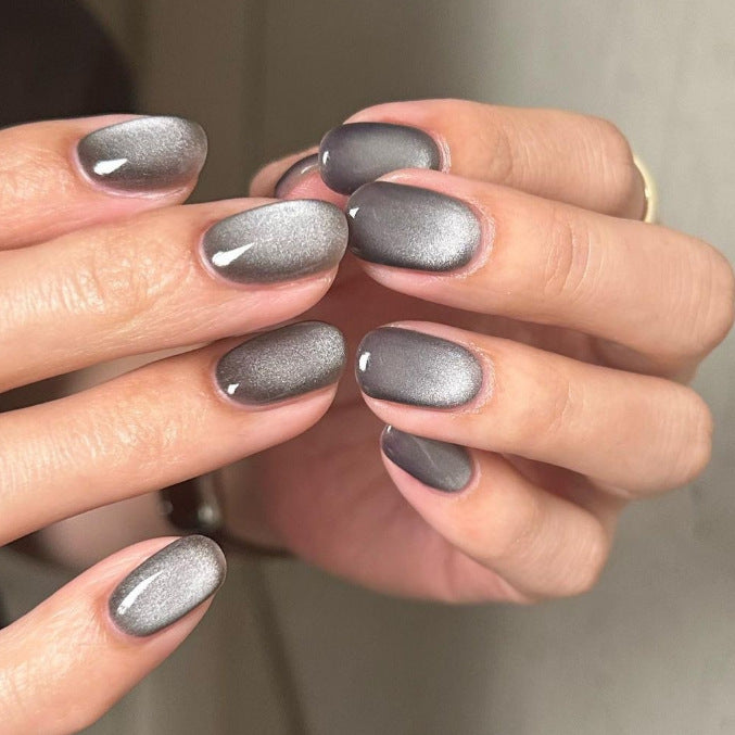 Matte Silver Cat Eye