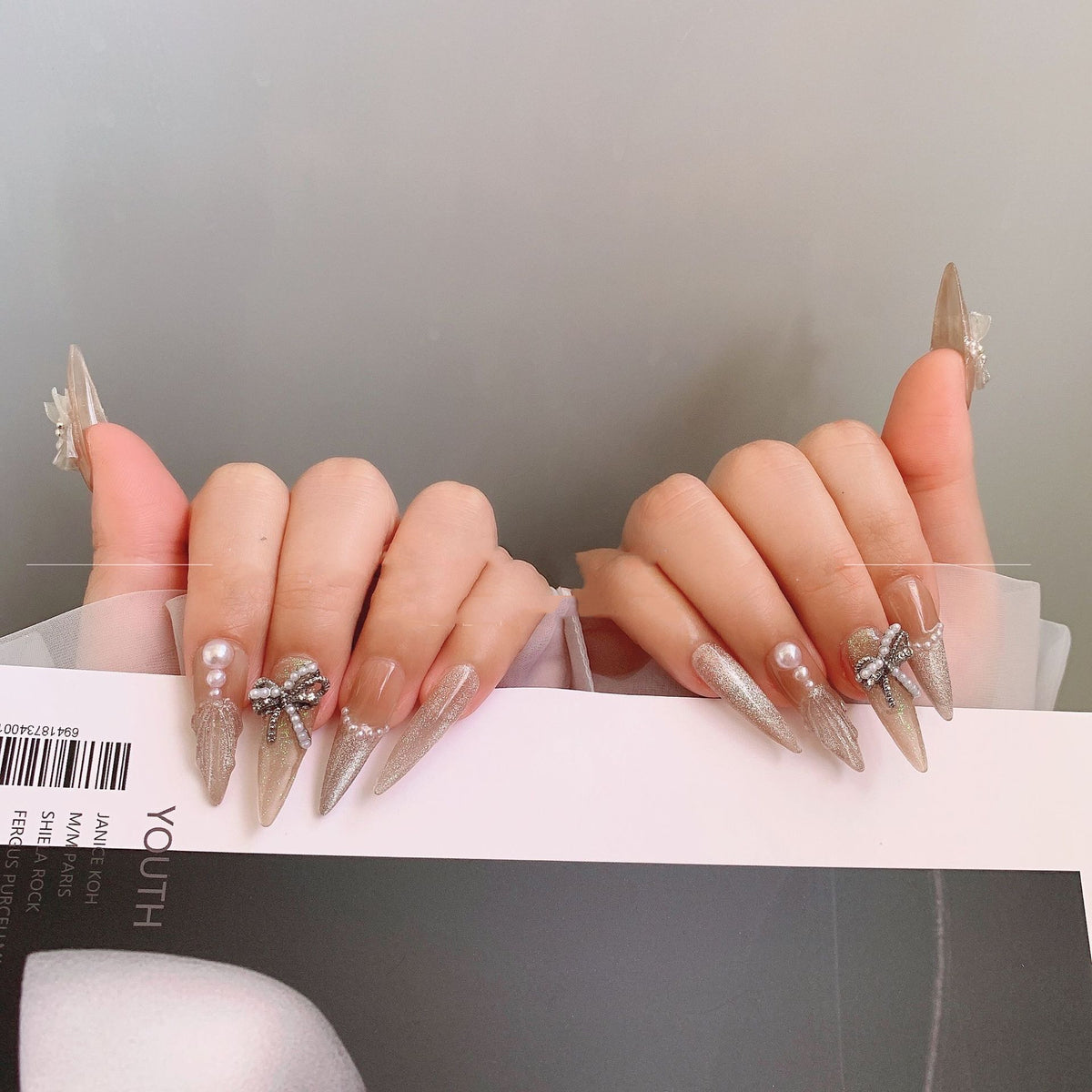 Silver Long Stiletto