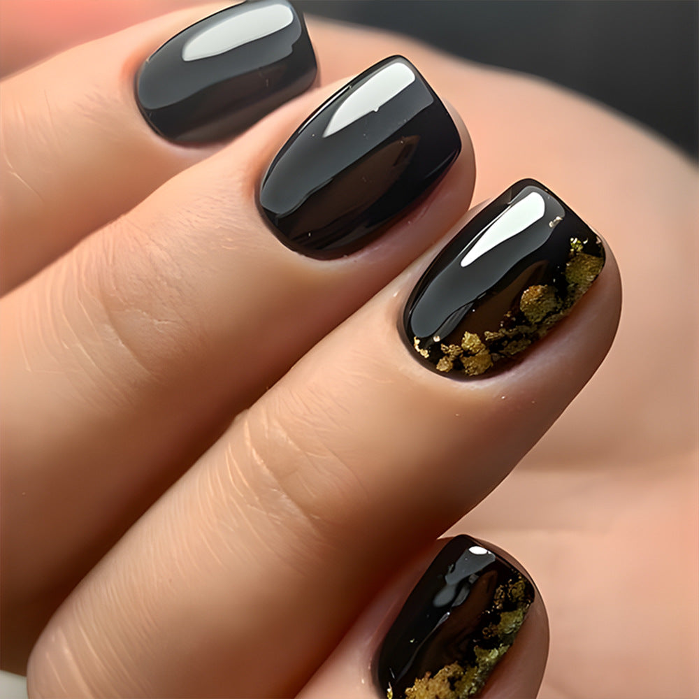 Black Gold Foil Toe