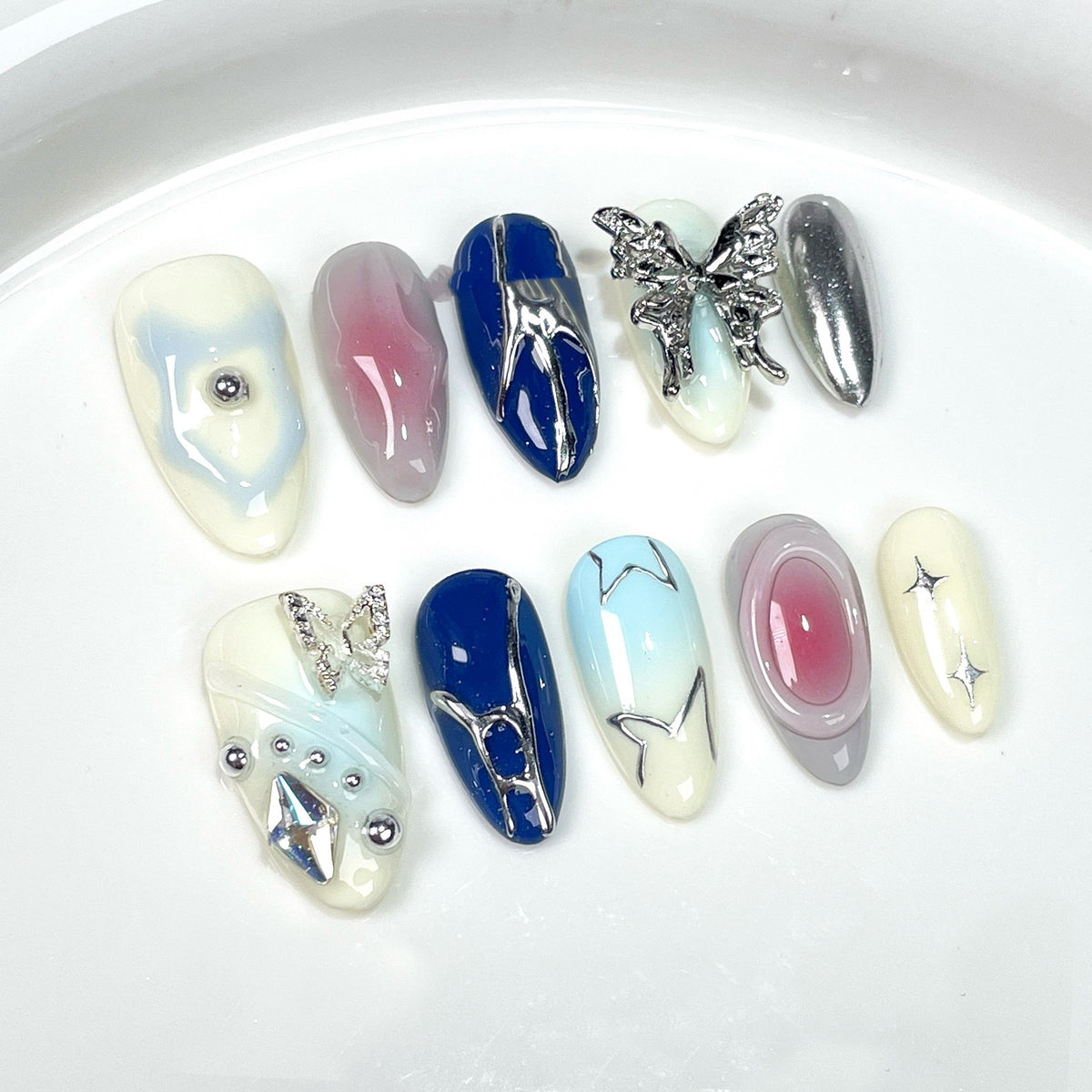 Blue Butterfly Kawaii