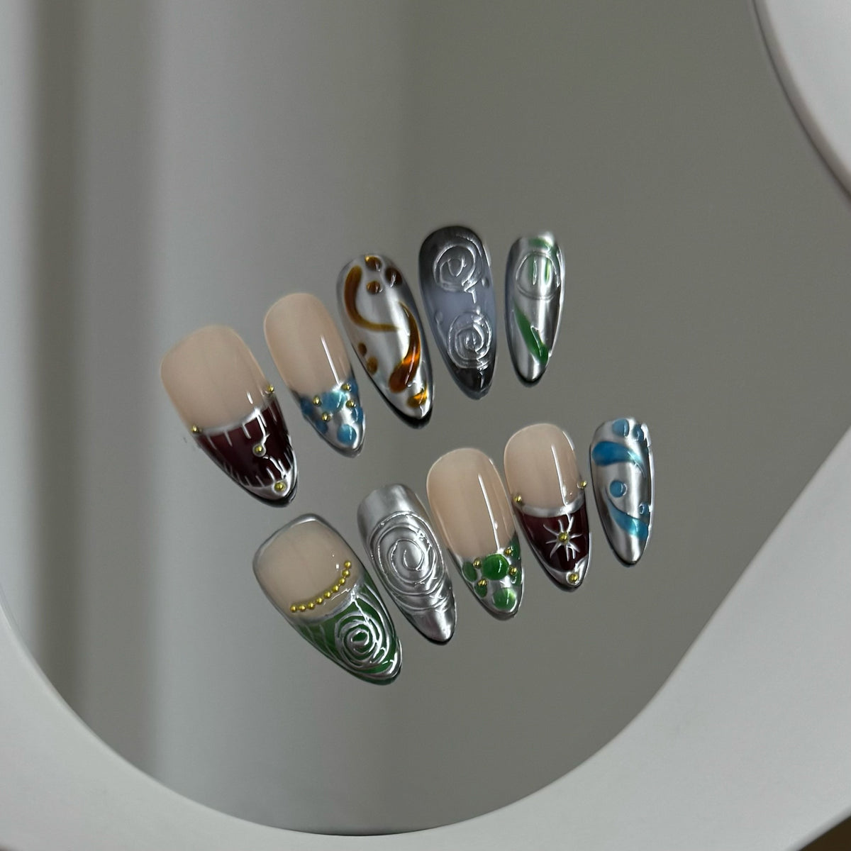 Luxury Multicolor Chrome 3D