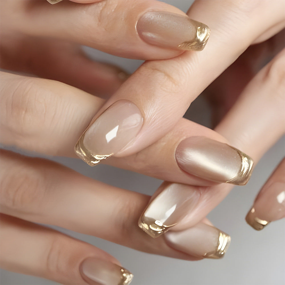 Champagne Gold French Tip