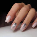 Milky Pink Silver Glitter
