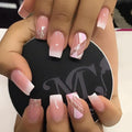 Pink Glitter French