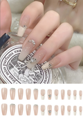 White Ombre Rhinestone