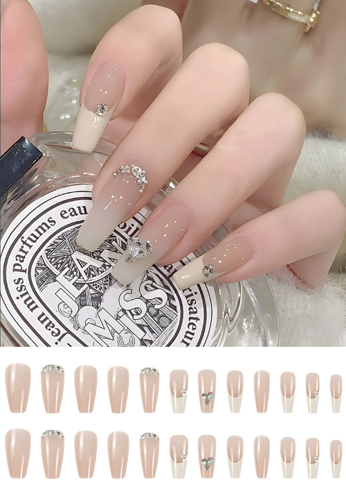 White Ombre Rhinestone