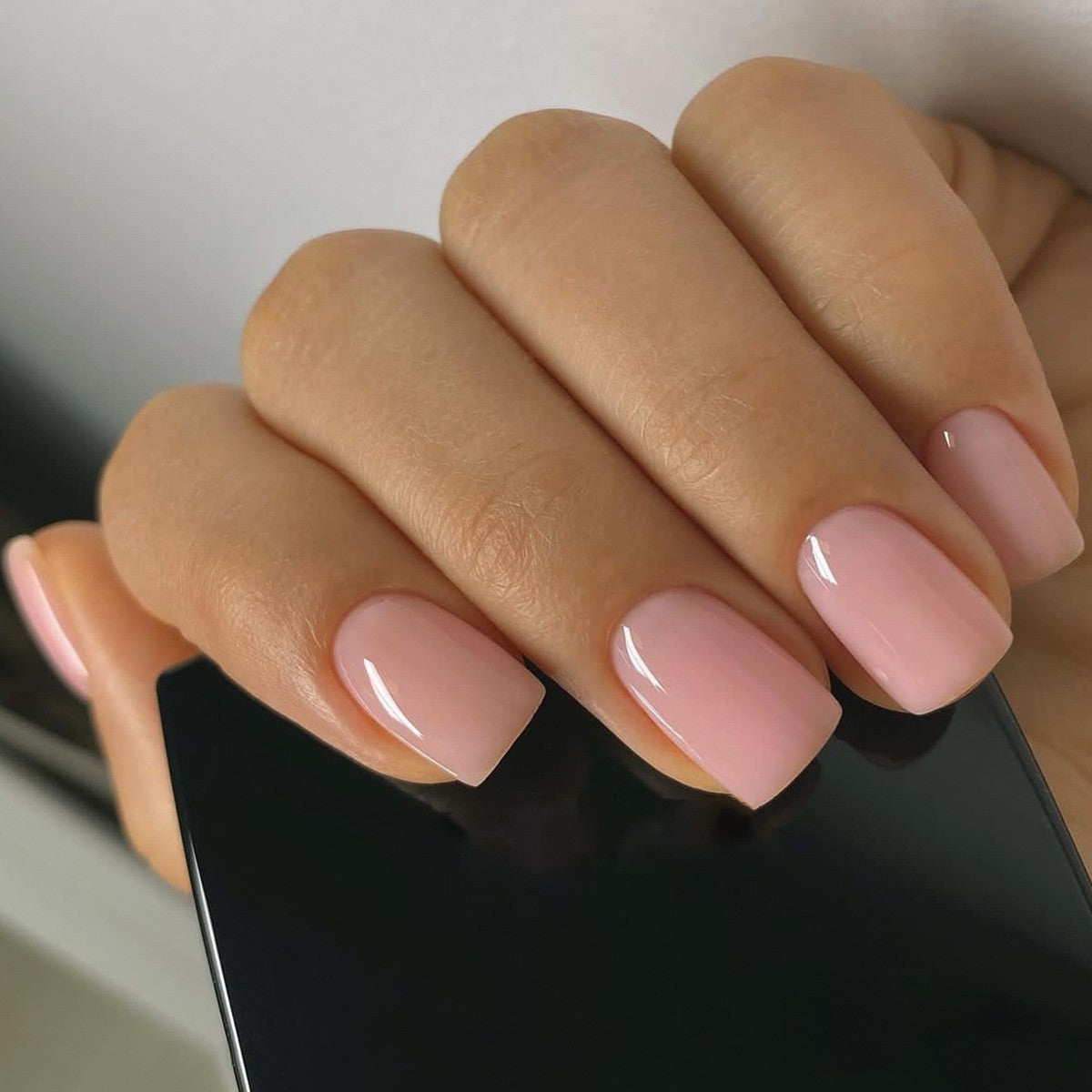 Glossy Short Square Minimalist