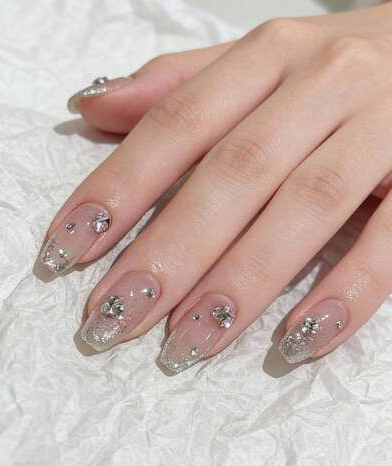 Luxury Champagne Glitter Ombre