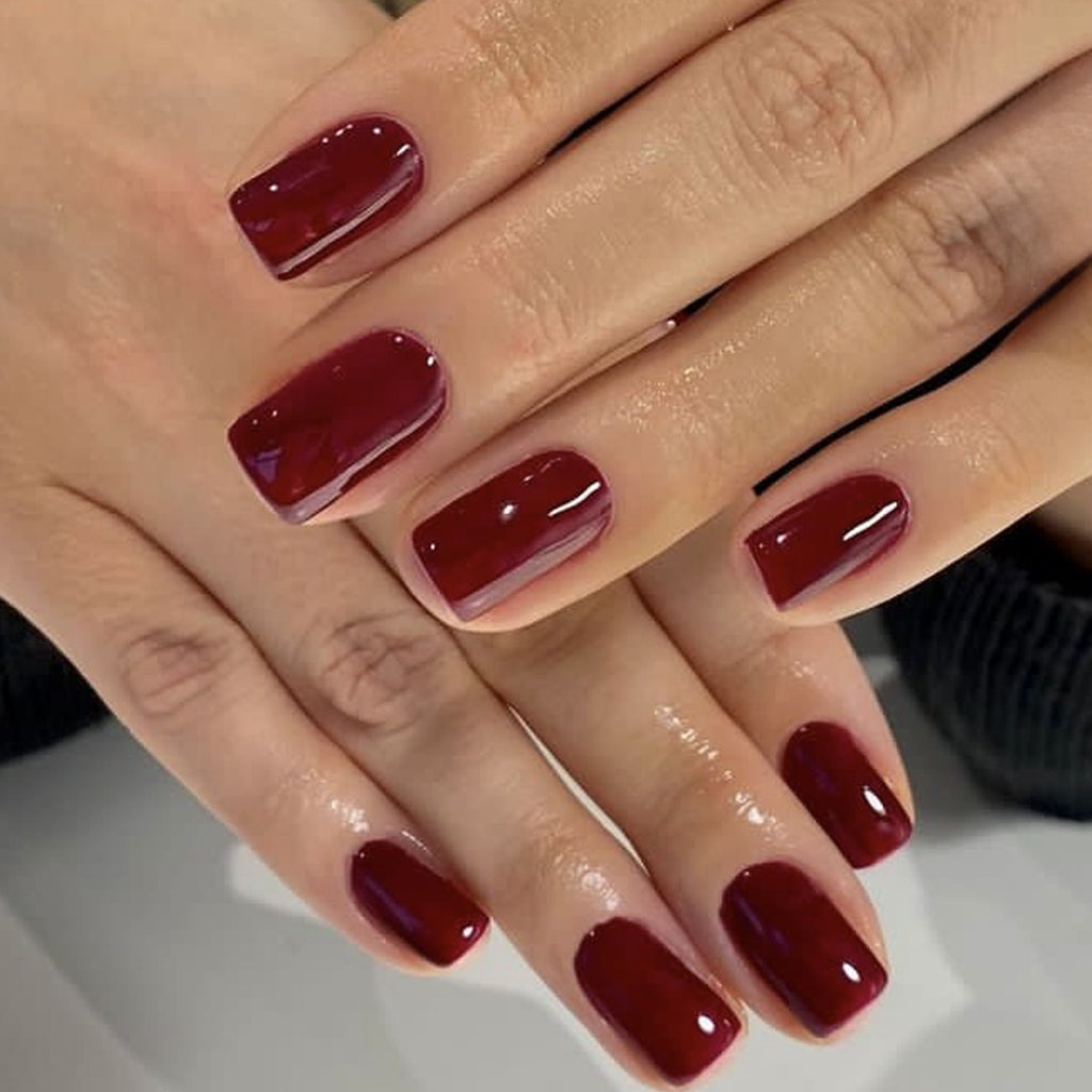 Glossy Short Square Minimalist