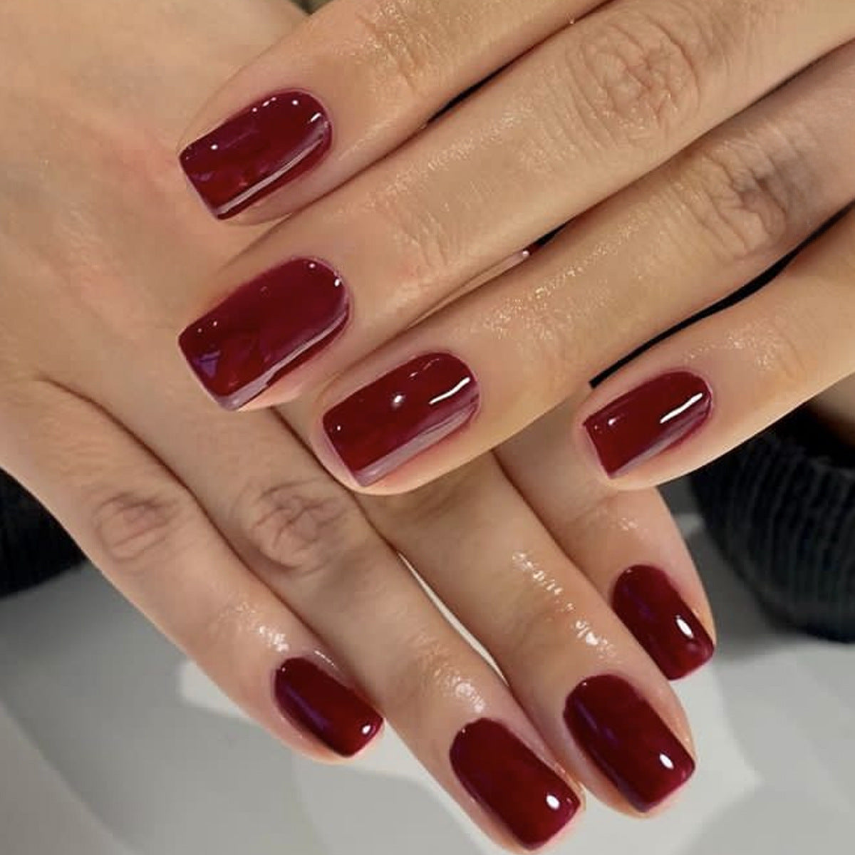 Glossy Short Square Minimalist
