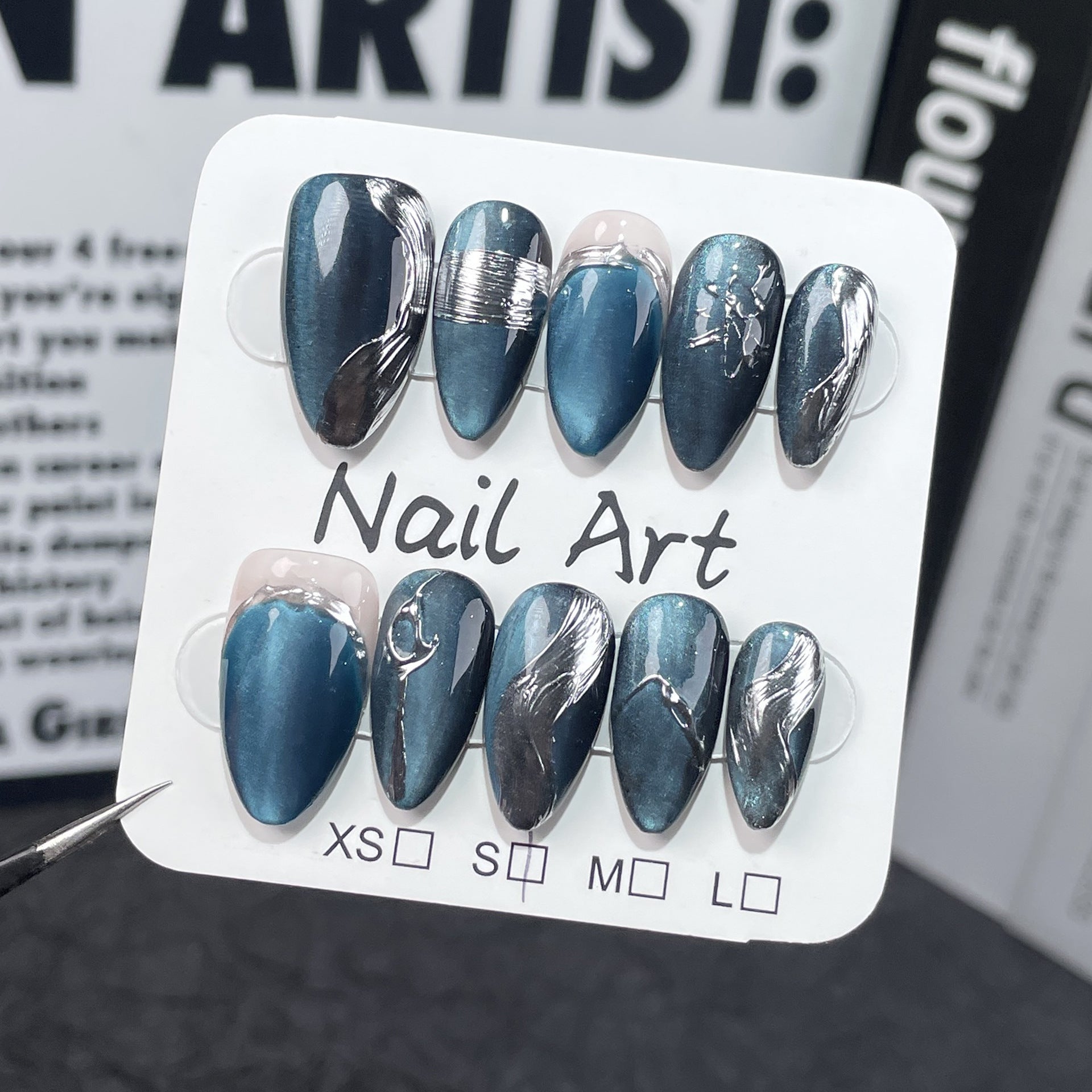 Blue Cat Eye Chrome