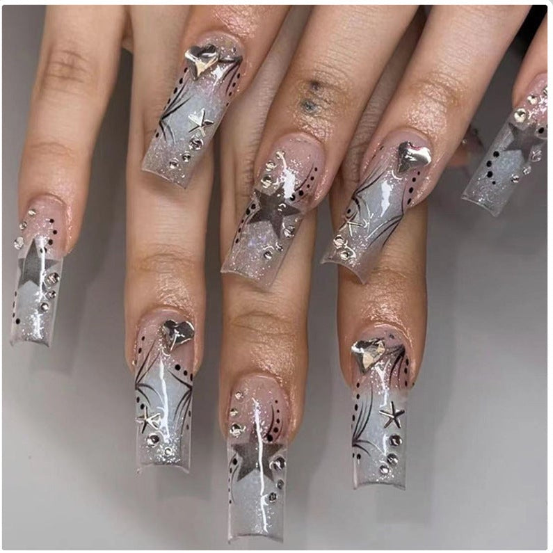 Y2K Silver Chrome Bling