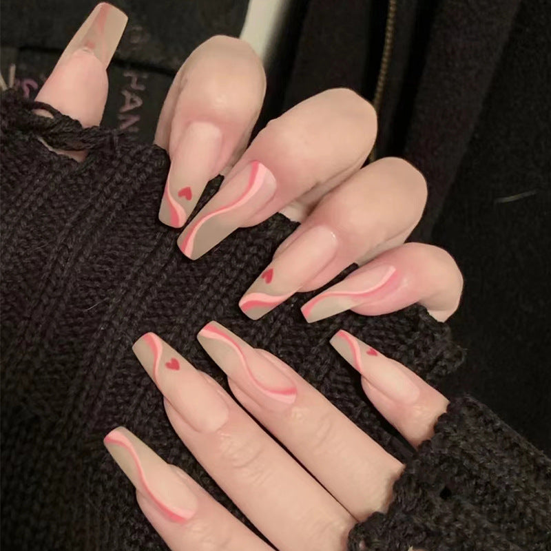 Luxury Nude Pink Wave