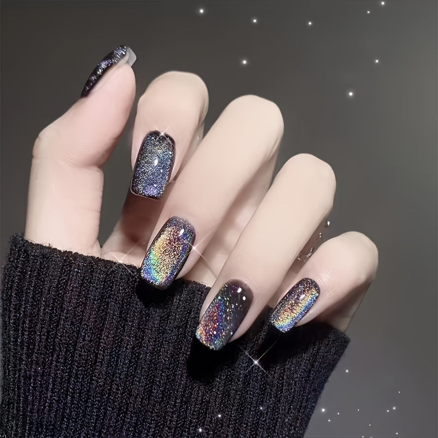 Shimmer Gradient Short Square