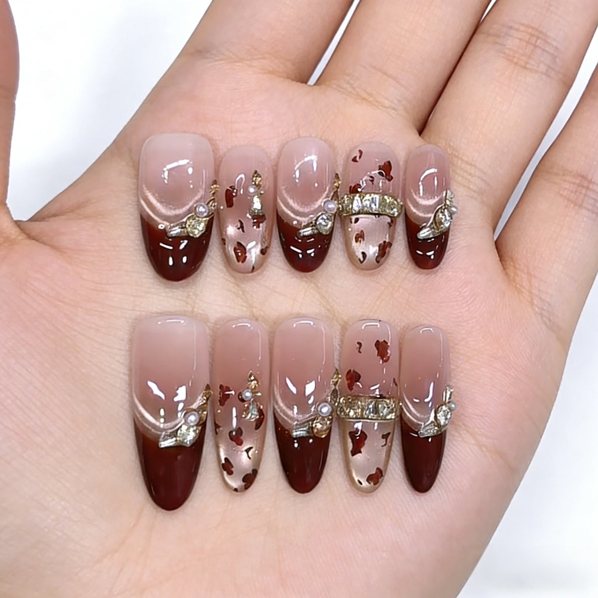 Burgundy French Tip