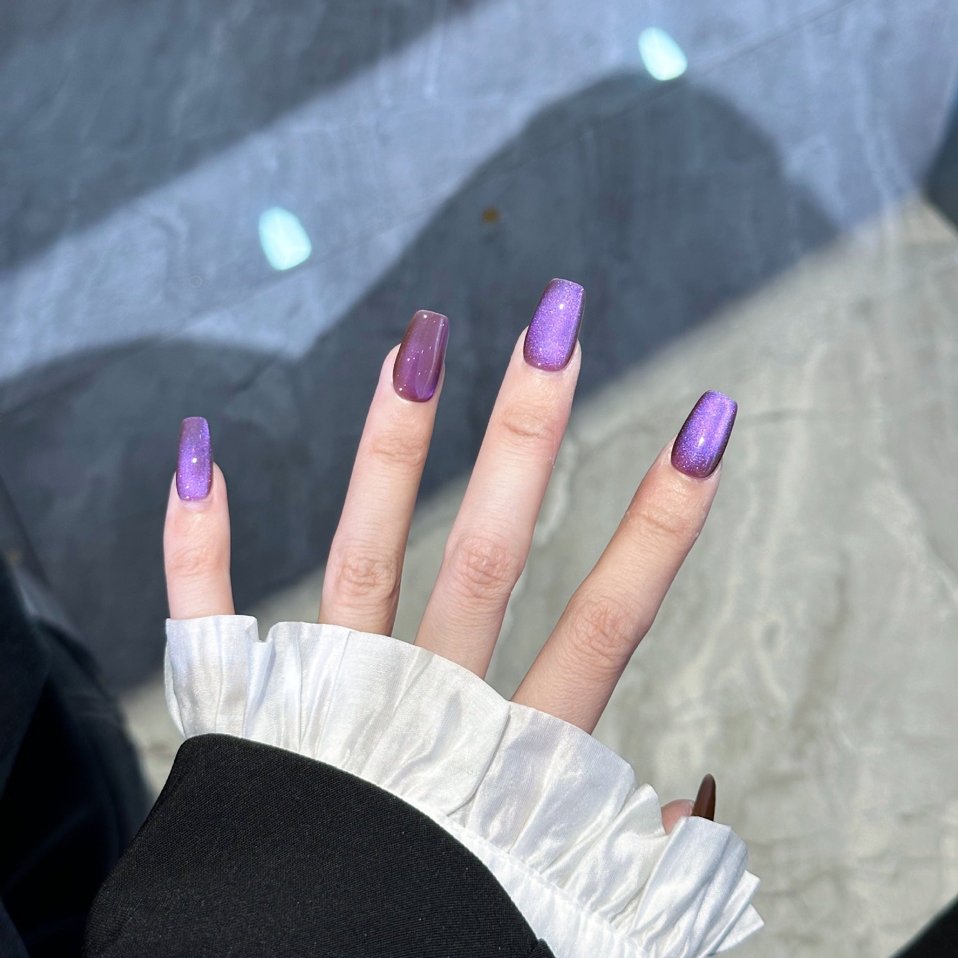 Solid Purple Cat Eye