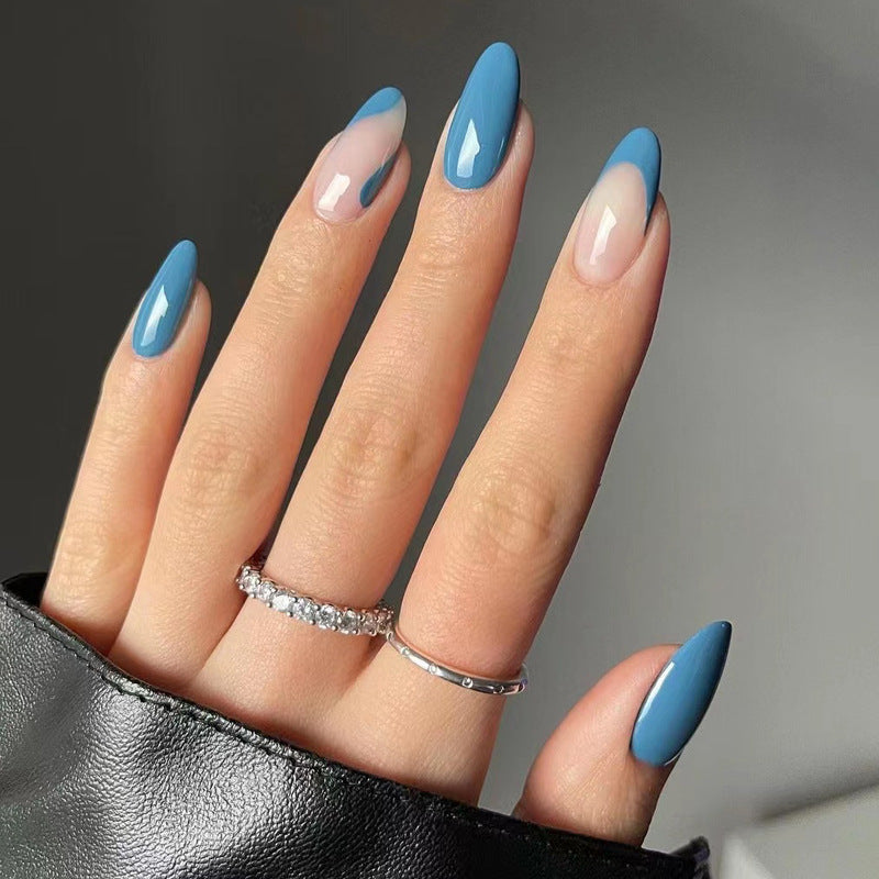 Glossy Almond Nails