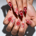 Red 3D Floral