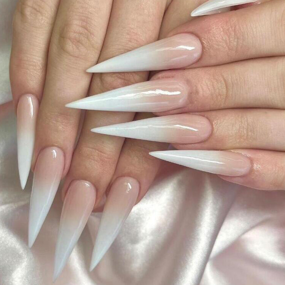 White Ombre Stiletto