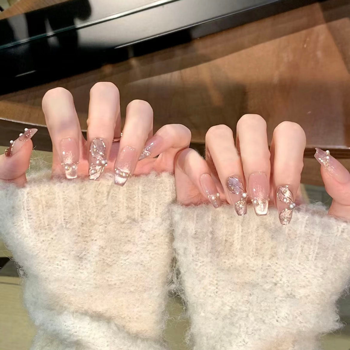 Rose Gold Glitter 