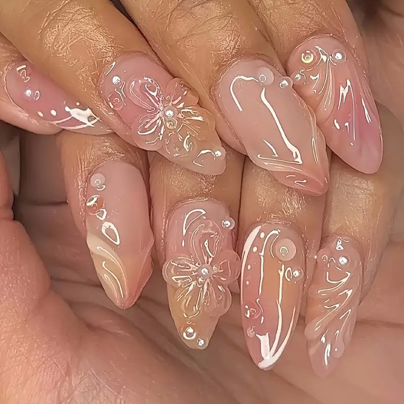 Blush Pink 3D Floral 