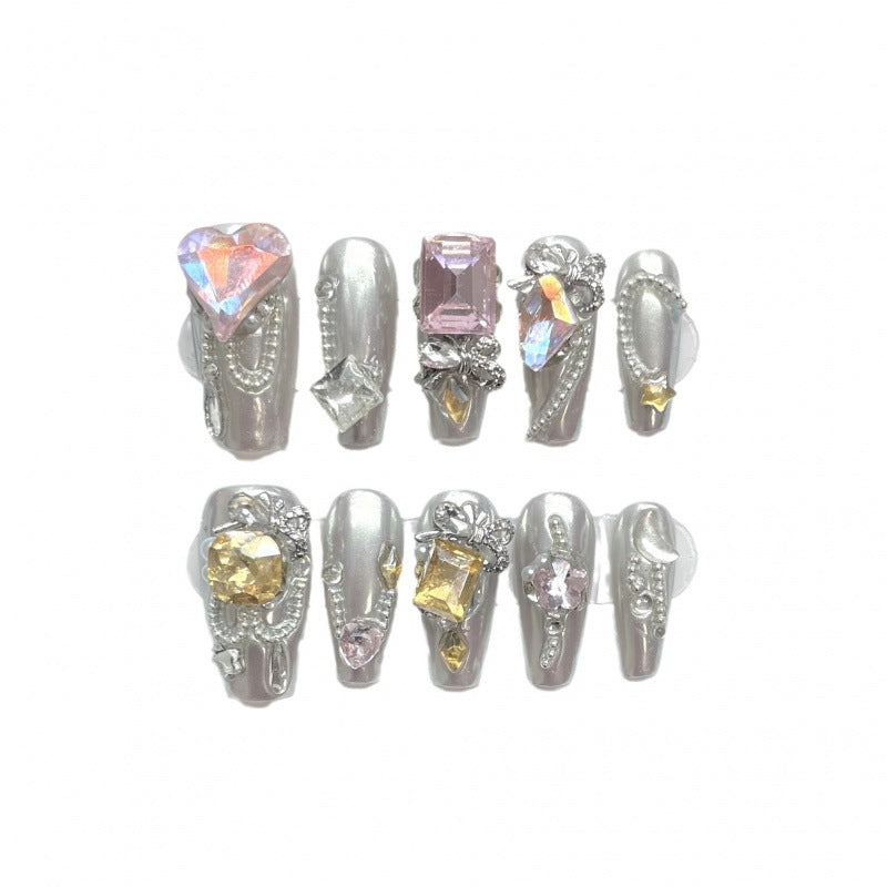 Silver Chrome Rhinestone