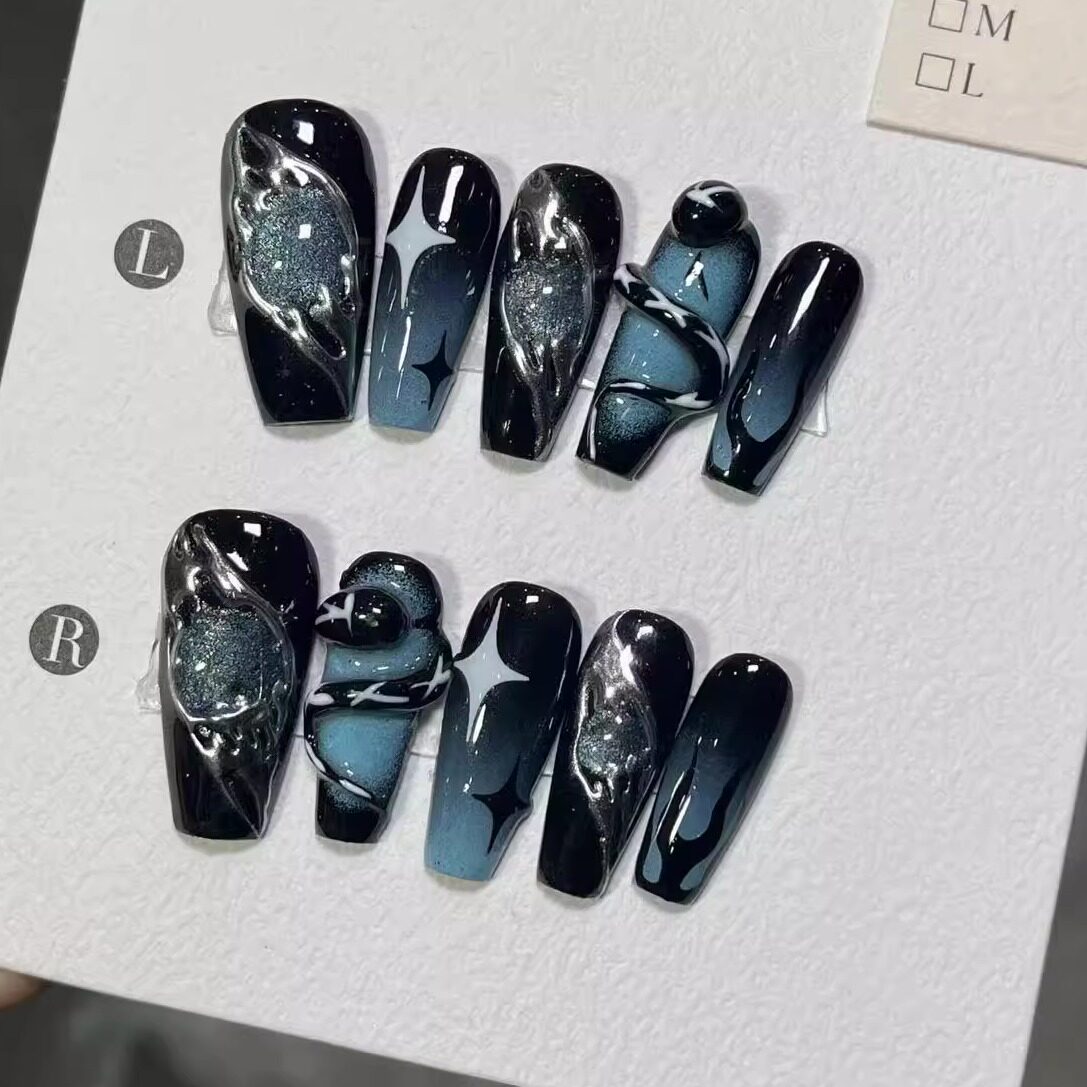 Black Chrome Blue 