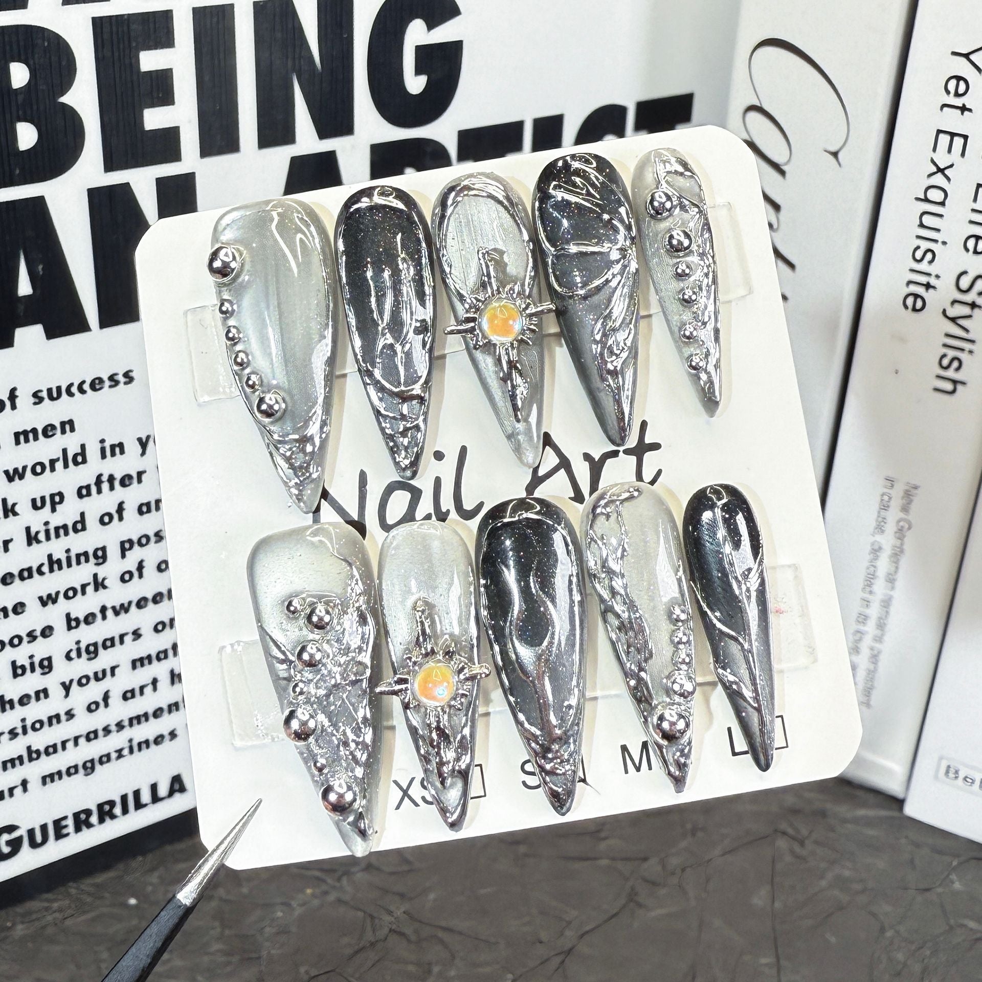 Silver Chrome Gothic 