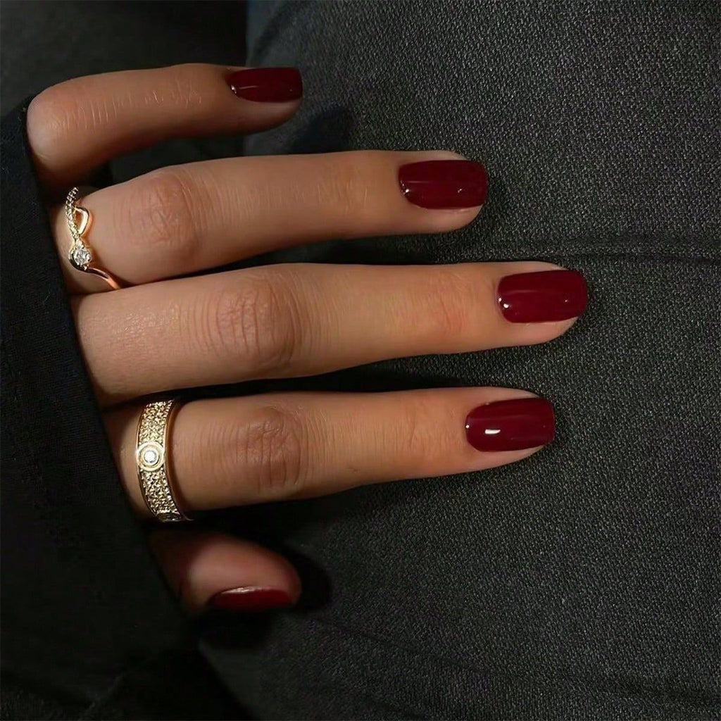 Glossy Short Square Minimalist