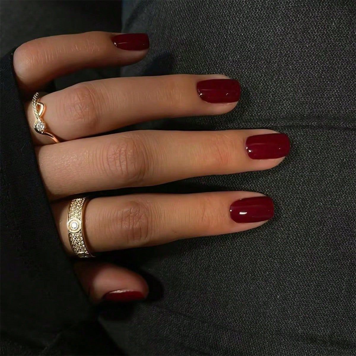 Glossy Short Square Minimalist