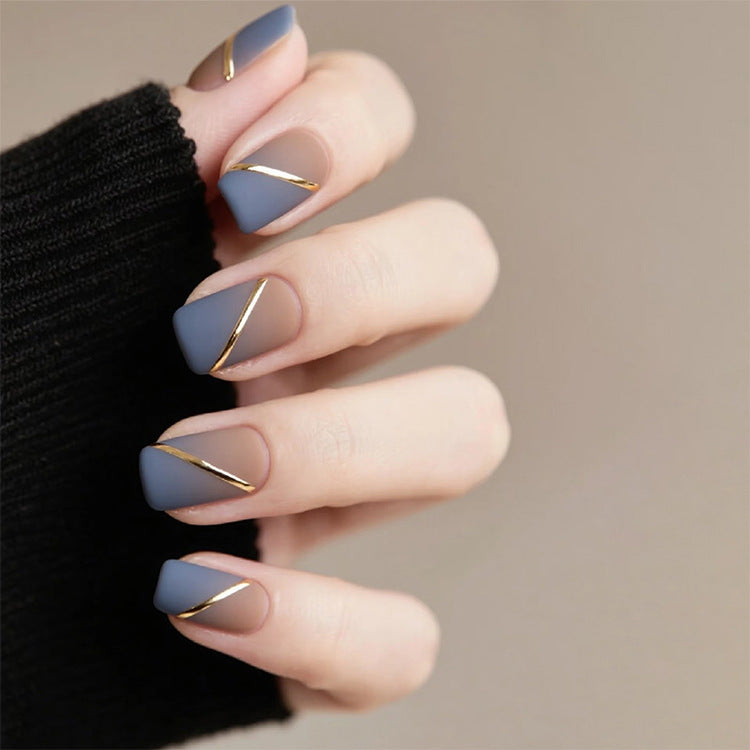 Matte Blue Geometric
