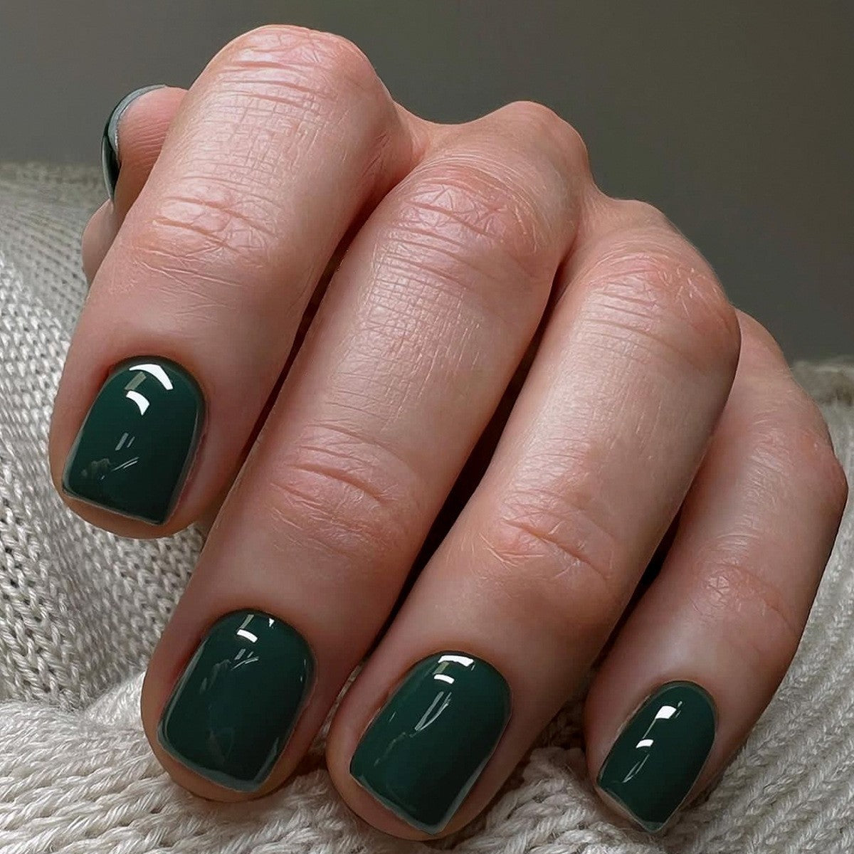 Glossy Short Square Minimalist