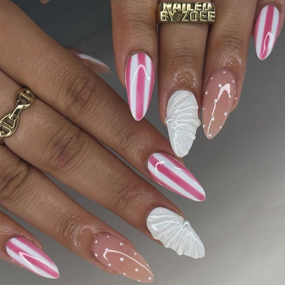 Pink Butterfly Swirl
