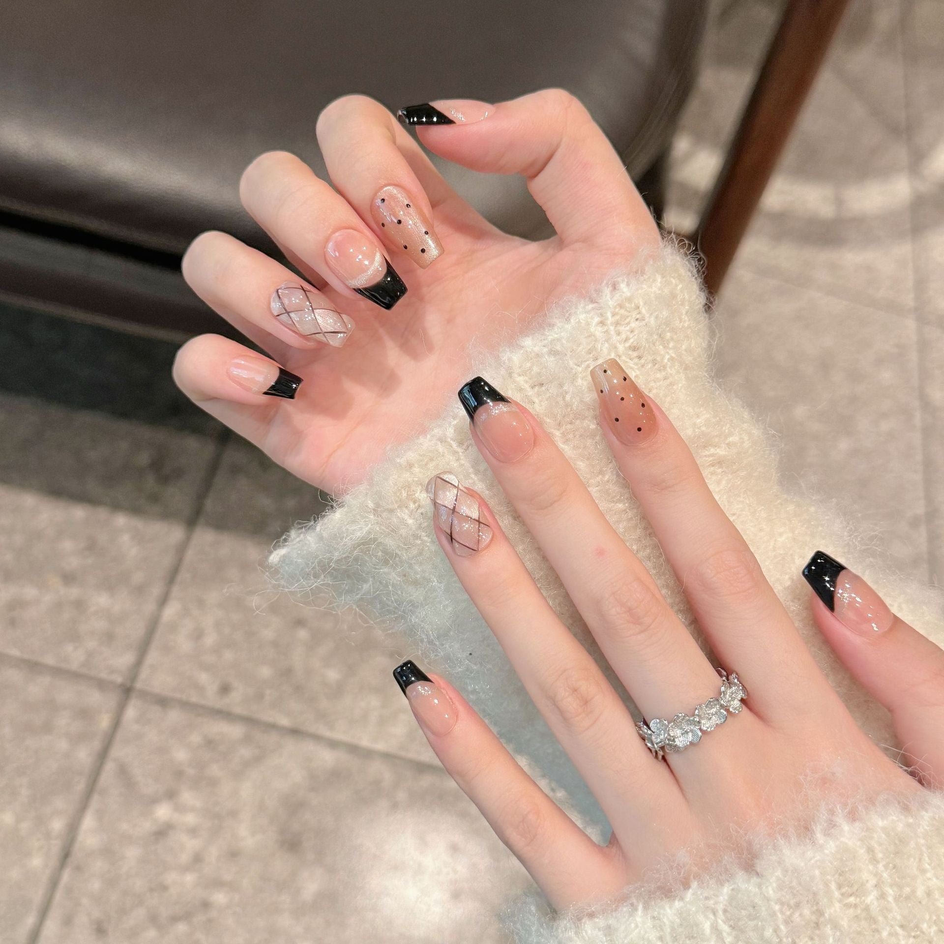 Black French Tip