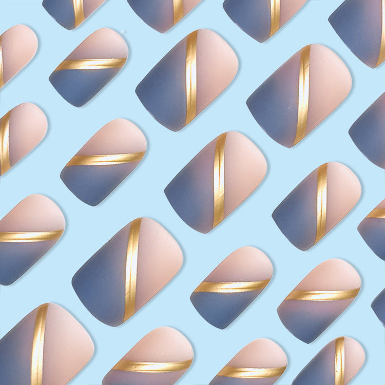 Matte Blue Geometric