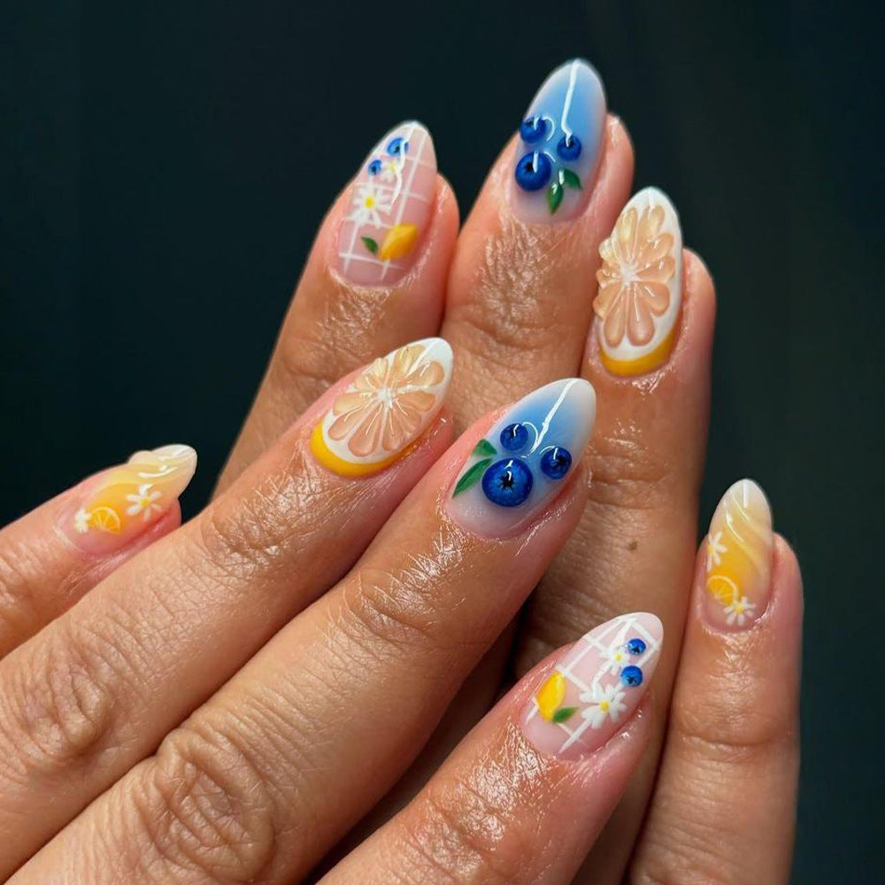 Citrus Blueberry Floral